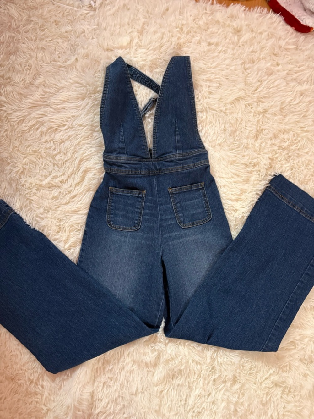 Dollhouse Dark Blue Denim Jumpsuit Overalls